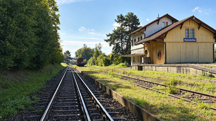Neues Gleis Bahnhof Hemishofen